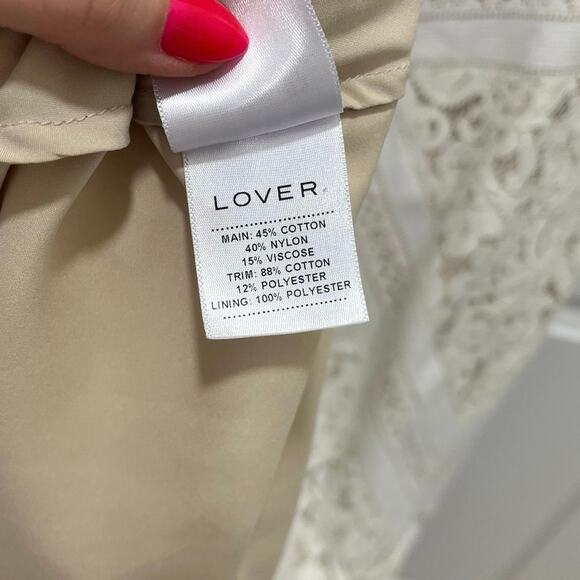 Lover the Label | Rapture White Lace Midi Dress Sz 8 Bridal LWD Occasion Floral - Picture 9 of 16